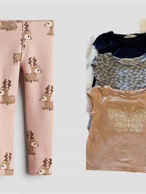 H&M 4T tees & legging
